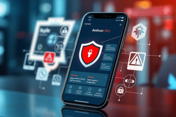 Aplikacja antywirusowa z zaporą ogniową chroni telefon przed zagrożeniami online.