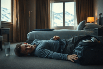 Sivert Guttorm Bakken w trakcie zawodów narciarskich.