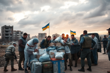 Wojna na Ukrainie i międzynarodowa pomoc dla Ukraińców.