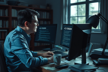 Ilustracja przedstawiająca błąd bezpieczeństwa podczas próby dostępu do strony internetowej.