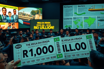 Zdjęcie związane z Mega da Virada i jej nagrodą 1,09 miliarda R$.