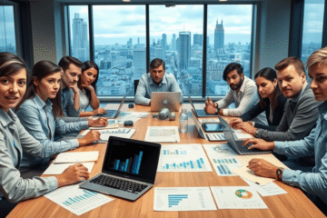 Ilustracja przedstawiająca wyzwania Polski w dostępie do funduszy EIC, podkreślająca potrzebę reform w systemie finansowania innowacji.