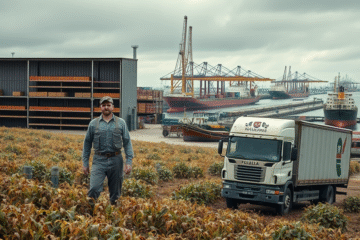 Obrazek ilustrujący wpływ blokady Cieśniny Ormuz na polskie rolnictwo oraz przemysł półprzewodników.