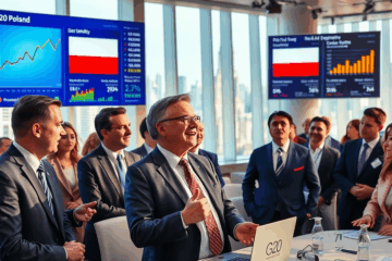 Visual representation of Poland's transition to a developed market status according to S&P Dow Jones indices.