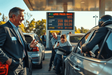 Premier Donald Tusk ogłasza obniżkę cen paliw na stacjach benzynowych.